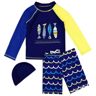 Traje de baño 3 piezas Pecesitos1