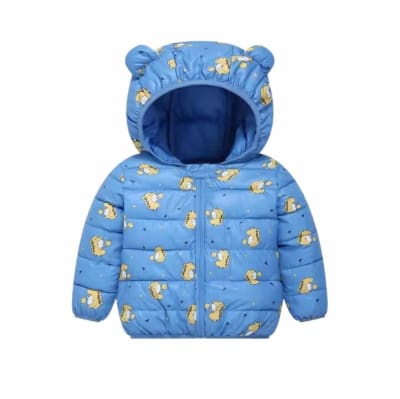 Chaqueta Parka Azul Dinosaurios