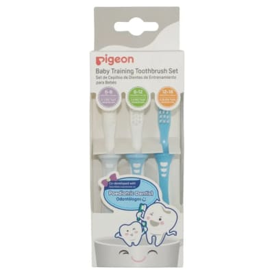 Cepillos de dientes de Aprendizaje Azul Pigeon1
