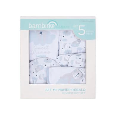 Ajuar Set mi primer regalo Azul Bambino1