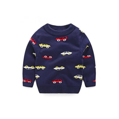 Sweaters Tejido Azul Autitos1