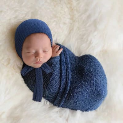 Manta y gorrito para fotografias