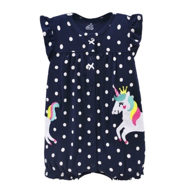 Enterito Azul Unicornio Lunares