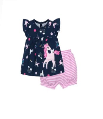 Conjunto Polera y Short Unicornio1
