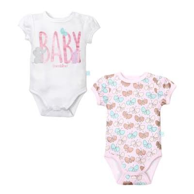Set 2 Bodys Manga Corta Niña Baby Bambino1