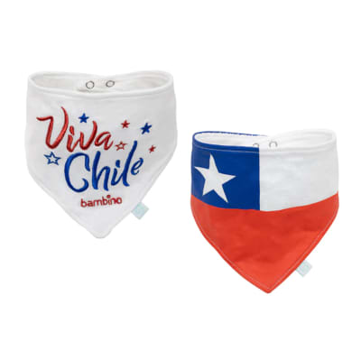 Set de 2 Bandanas Baberos Chile1
