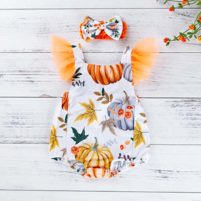 Disfraz Halloween Calabaza Tul Niña