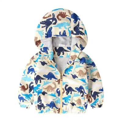 Cortaviento Beige Dinosaurios