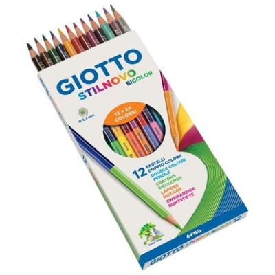 Lápices 12 Unicolor Bicolor Giotto