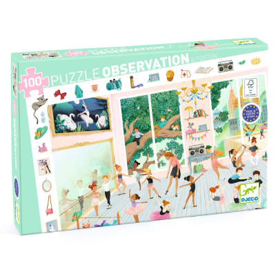 Puzzle La escuela de danza 100 piezas Djeco1