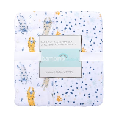 Set 2 Mantas Animales Bambino