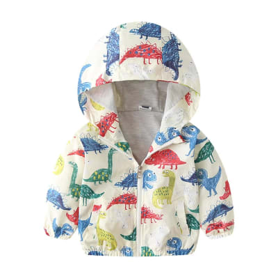 Cortaviento Beige Dinosaurios colores