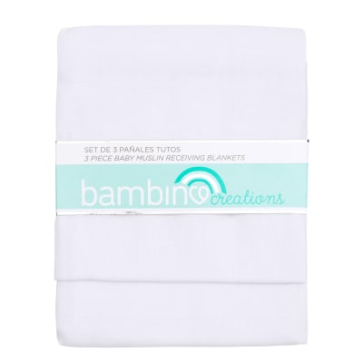 Set 3 Pañales Tutos Blancos Bambino