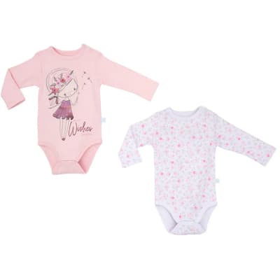 Set de 2 bodys manga larga Niña Bambino1
