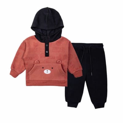 Conjunto 2 Piezas Burdeo Osito