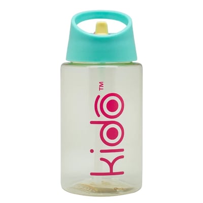Botella Amarillo Con Sorbete  500 ml Kido Escolar Niños1
