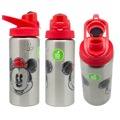 Botella Metálica Con Manija 600 Ml Niños