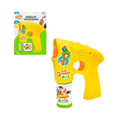 Pistola Burbujas Antiderrame Con Lanzador La Granja De Zenon