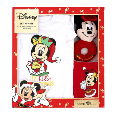 Set 3 Piezas Navidad Disney Minnie Bambino1