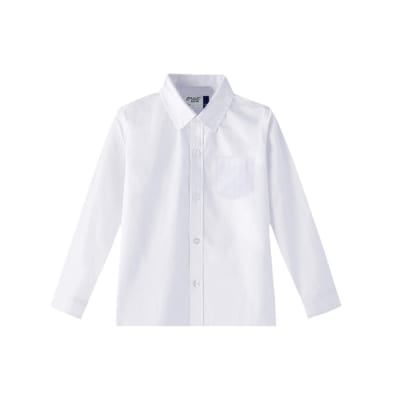 Camisa Manga Larga Blanca Niño