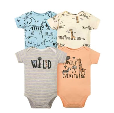 Set 4 Bodys Manga Corta Jirafas