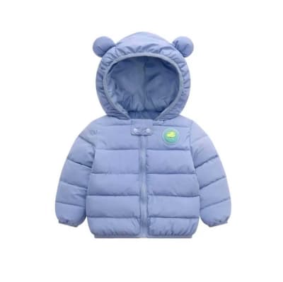 Chaqueta Parka Orejitas Azul
