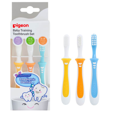 Cepillos de dientes de Aprendizaje Amarillo Pigeon1