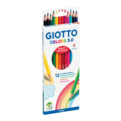 Lápices 12 colores escolares 3.0 Giotto