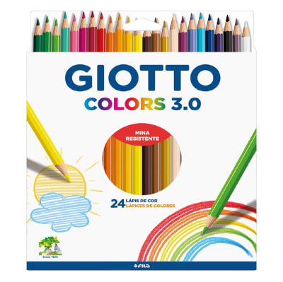 Lápices 24 colores escolares 3.0 Giotto