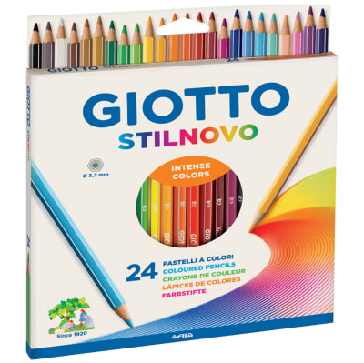 Lápices 24 Colores Stilnovo Escolar Giotto