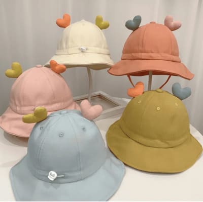 Gorro Sombrero Verano Corazones 