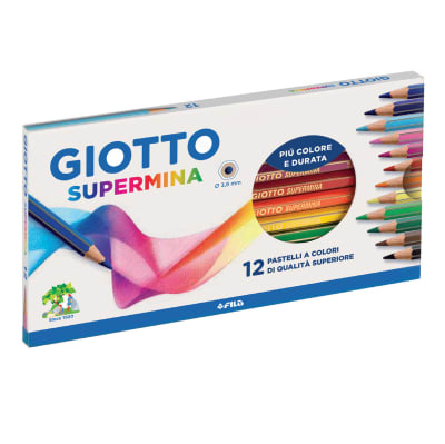 Lapices 12 Colores Supermina 3.8 mm Giotto