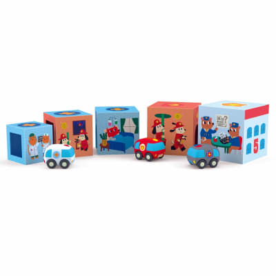 Cubos Apilables Topanicars Autitos Djeco