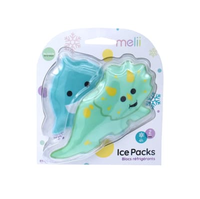 Pack de 2 Gel Frio Ice Pack Verde Reutilizables Melii1