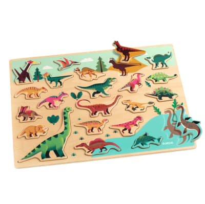 Puzzle Encaje 22 Dinosaurios Madera Djeco