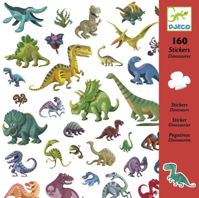 Stickers Dinosaurios 160 Unidades Djeco