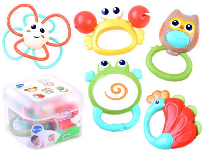Pack 5 Sonajeros de Estimulación HOLA