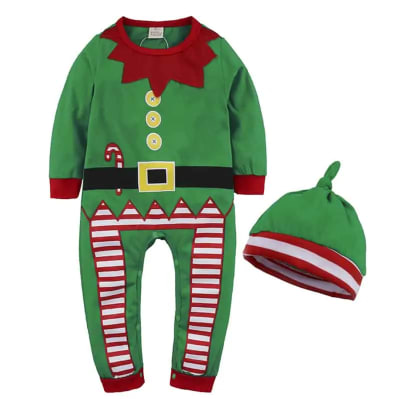 Enterito de Navidad Verde Bebe1