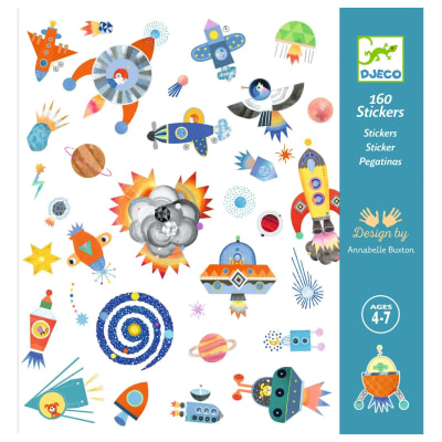 Stickers Pegatinas Espacio 160 Unidades Djeco1