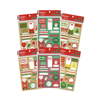 Etiquetas Navidad Y Stickers 40 Autoadhesivas Navidad Pascua
