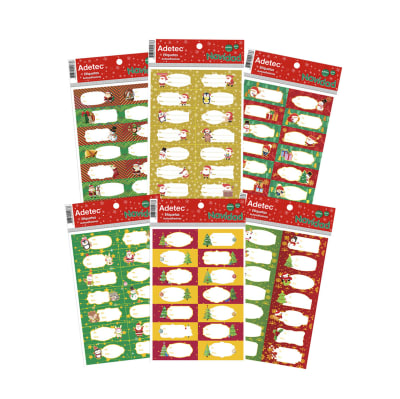 Etiquetas de Navidad 42 Unidades Autoadhesivas1