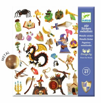 Stickers Fantasia Medieval Pegatinas 160 Unidades Djeco