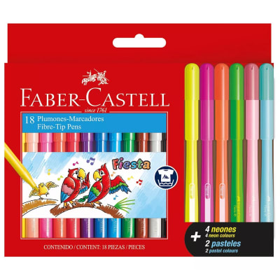 Plumones Marcadores 18 Colores Faber Castell1