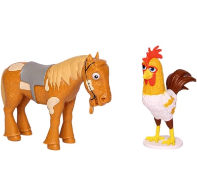 Pack 2 Figuras Caballo Percherón Y Gallo Bartolito- La granja de Zenón1