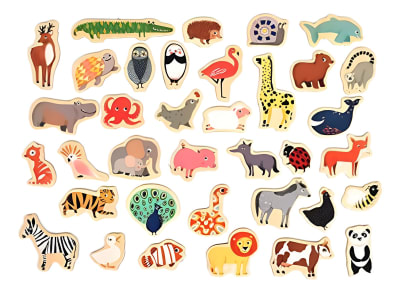Figuras Magnéticas 36 Animales Djeco