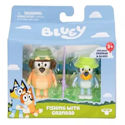 Pack de 2 Figuras Bluey pescando