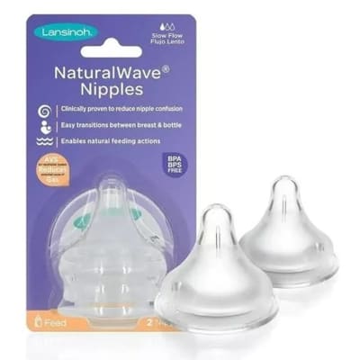 Tetinas Lansinoh NaturalWave Flujo Lento – Pack de 2 Unidades
