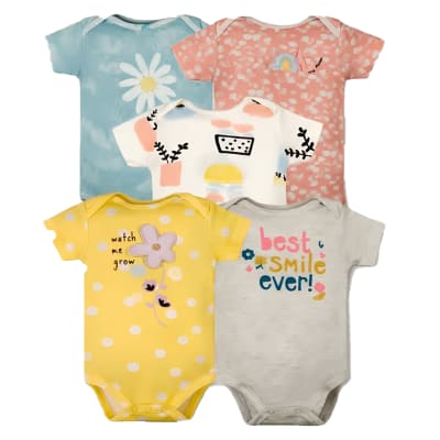 Set 5 bodys manga corta Margaritas1