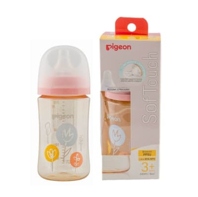 Mamadera Softouch 240 ml ppsu Pigeon Flower