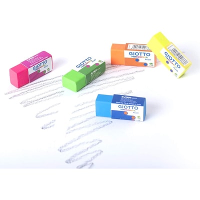 Pack de 5 Gomas Para Borrar Color Fluorescentes1